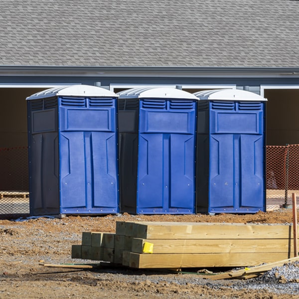 how often are the portable toilets cleaned and serviced during a rental period in Upton